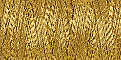 Spool of light gold metallic embroidery thread code 7004
