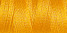 Spool of rayon embroidery thread in a golden yellow. Code 1137.