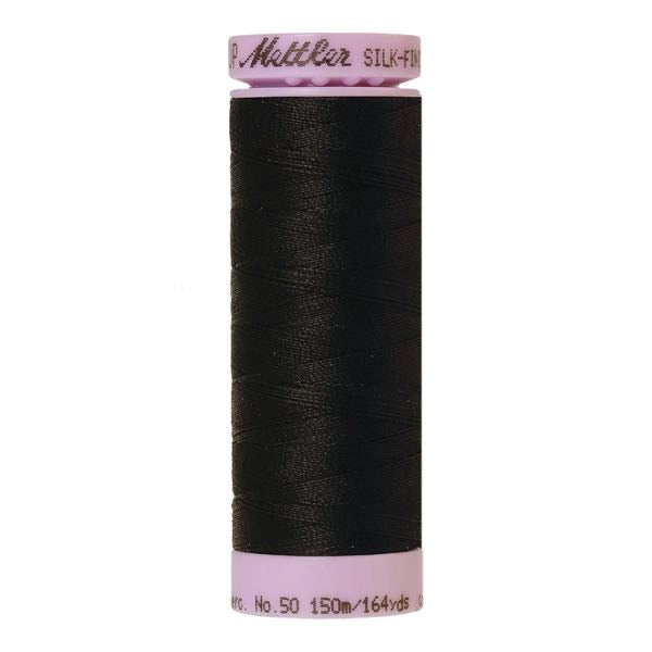 Mettler Silk Finished Cotton Thread 150m 50wt - Black 4000