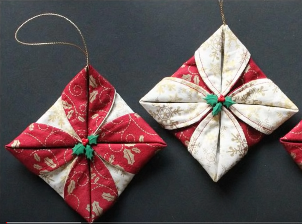 Free Pattern: Fabric Christmas Tree Ornaments