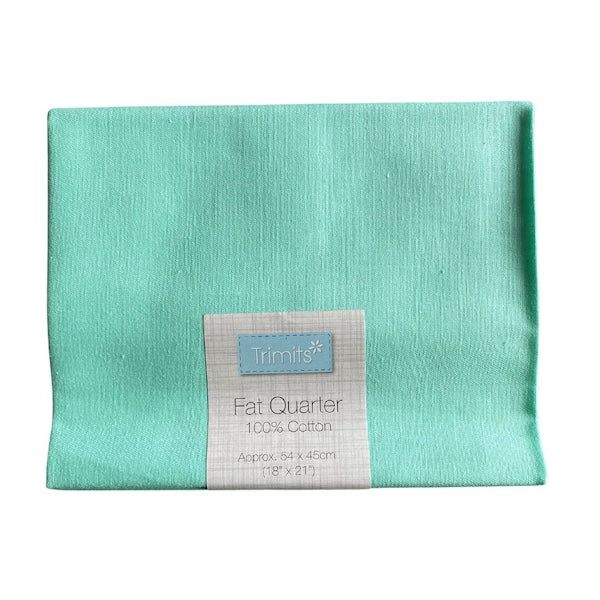 Aqua cotton fabric fat quarter