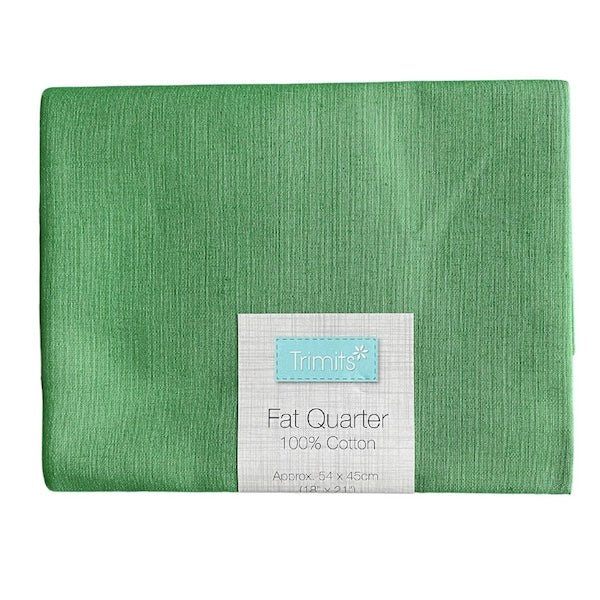 Green cotton fabric fat quarter
