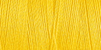Close up of a spool of bright yellow thread