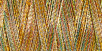 Spool of variegated gold metallic embroidery thread