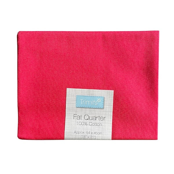 Hot pink cotton fat quarter