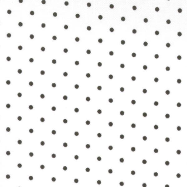 White with small black dots quilting fabric