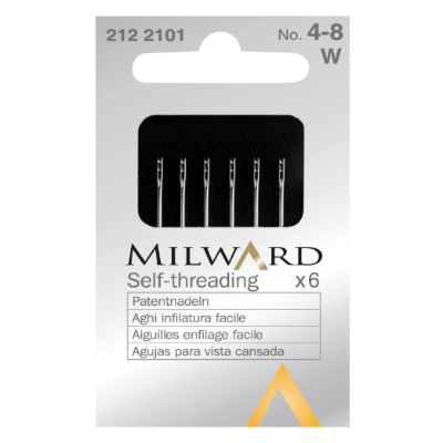 Triangle Self Thread Self Threading Needles (Pack of 6) – The Patchwork Shop