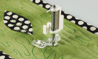 Brother free motion closed toe foot on fabric