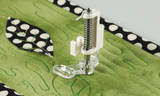Brother free motion closed toe foot on fabric