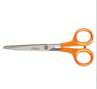 Fiskars universal 17cm scissors with orange handles