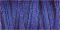 Spool of variegated dark and mid blue quilting thread - Gutermann cotton 30 code 4055