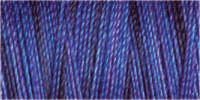 Spool of variegated dark and mid blue quilting thread - Gutermann cotton 30 code 4055