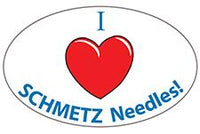 The I love Schmetz needles website badge