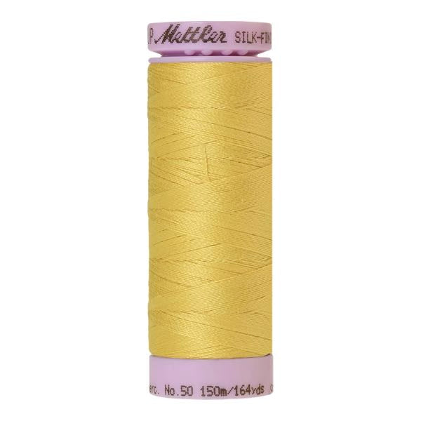 Mettler Silk Finished Cotton Thread 150m 50wt - Lemon Peel 0115