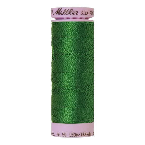 Spool of emerald green coloured cotton thread - Treetop code 0214