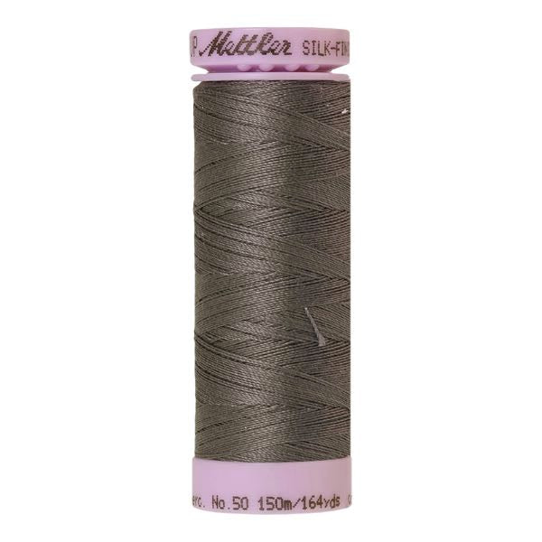 Spool of dark brown grey coloured cotton thread - Old Tin code 0415
