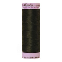 Spool of very dark moss green coloured cotton thread - Avocado code 0719