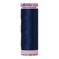 Spool of dark royal blue coloured cotton thread - code 0823