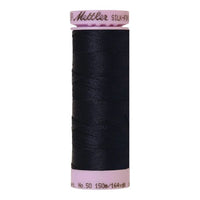 Spool of dark blue coloured cotton thread - code 0827