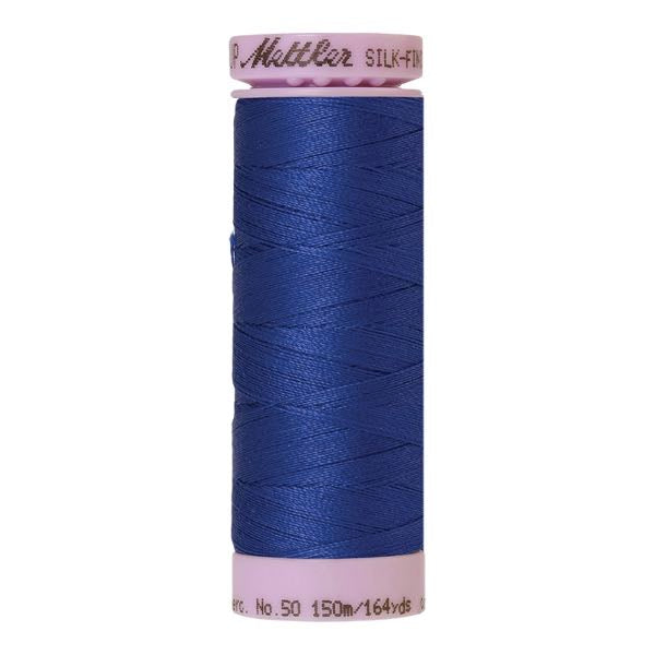 Spool of fire blue coloured cotton thread - code 1078