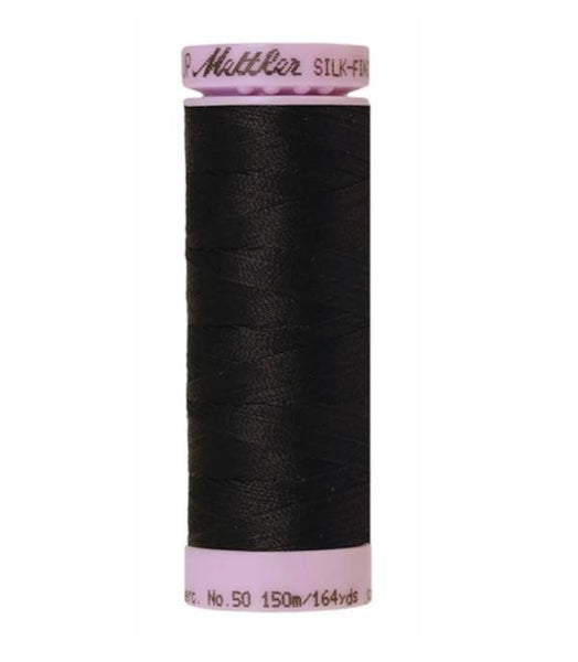 Spool of dark grey black coloured cotton thread - Deep Well code 1283
