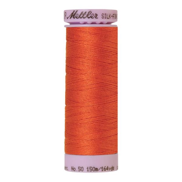 Mettler Silk Finished Cotton Thread 150m 50wt - Mandarin Orange 6255