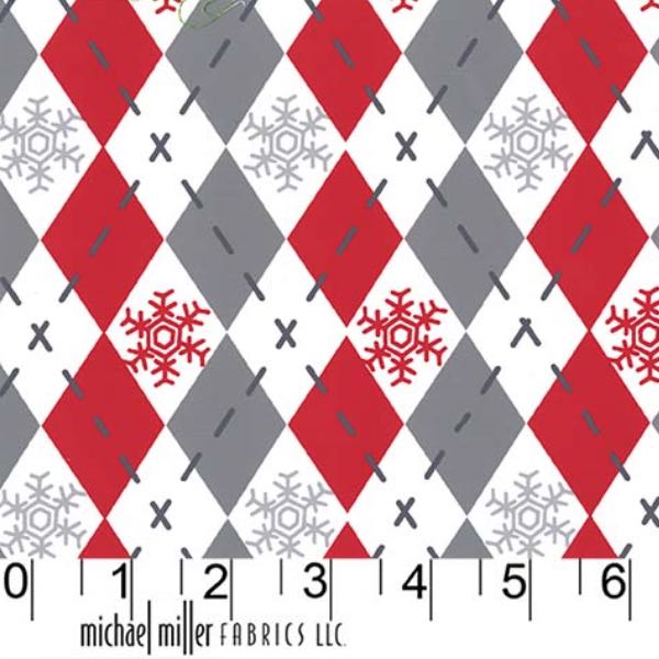 Argyle sweater christmas fabric from Michael Miller