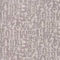 Moda "Compositions" Quilting Fabric - Large Numbers on Grey