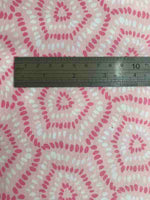 Moda Rosa Quilting Fabric - Pink with measure
