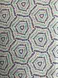 Moda Rosa Quilting Fabric - Blue on White