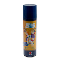 A can of temporary fabric adhesive with yellow body and blue lid: Odif 505 spray - 250ml can