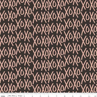 Riley Blake "Yes Please" Quilting Fabric - Gold on Black