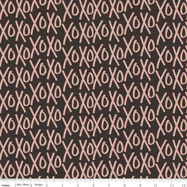 Riley Blake "Yes Please" Quilting Fabric - Gold on Black
