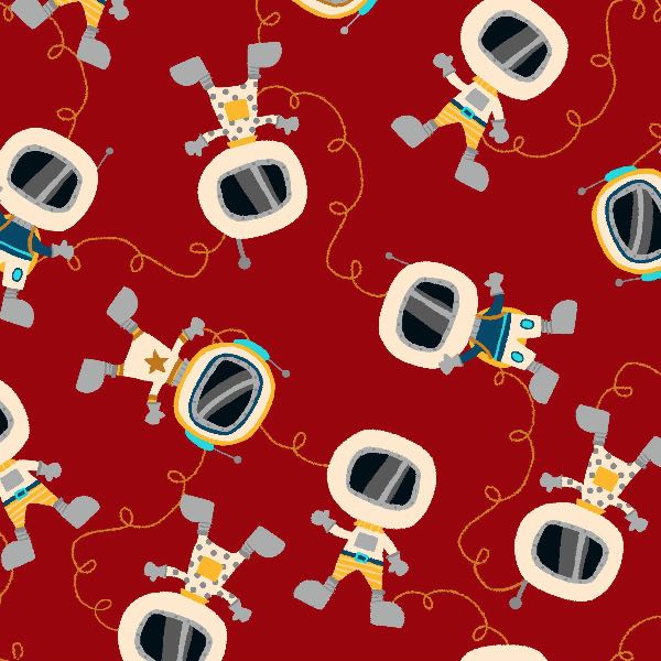 Studio E "Space Adventure" Quilting Fabric - Red