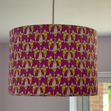 Lampshade made from Tiny Koi Quilting Fabric